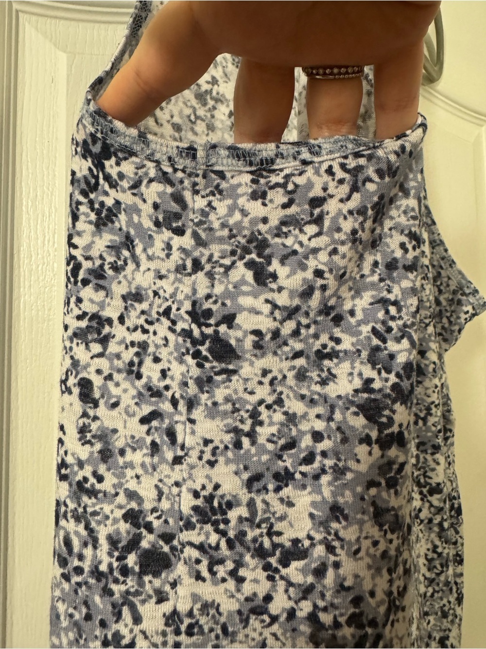 Athleta Grey, Black, and White Speckled Open-Back Tank - Picture 8 of 9